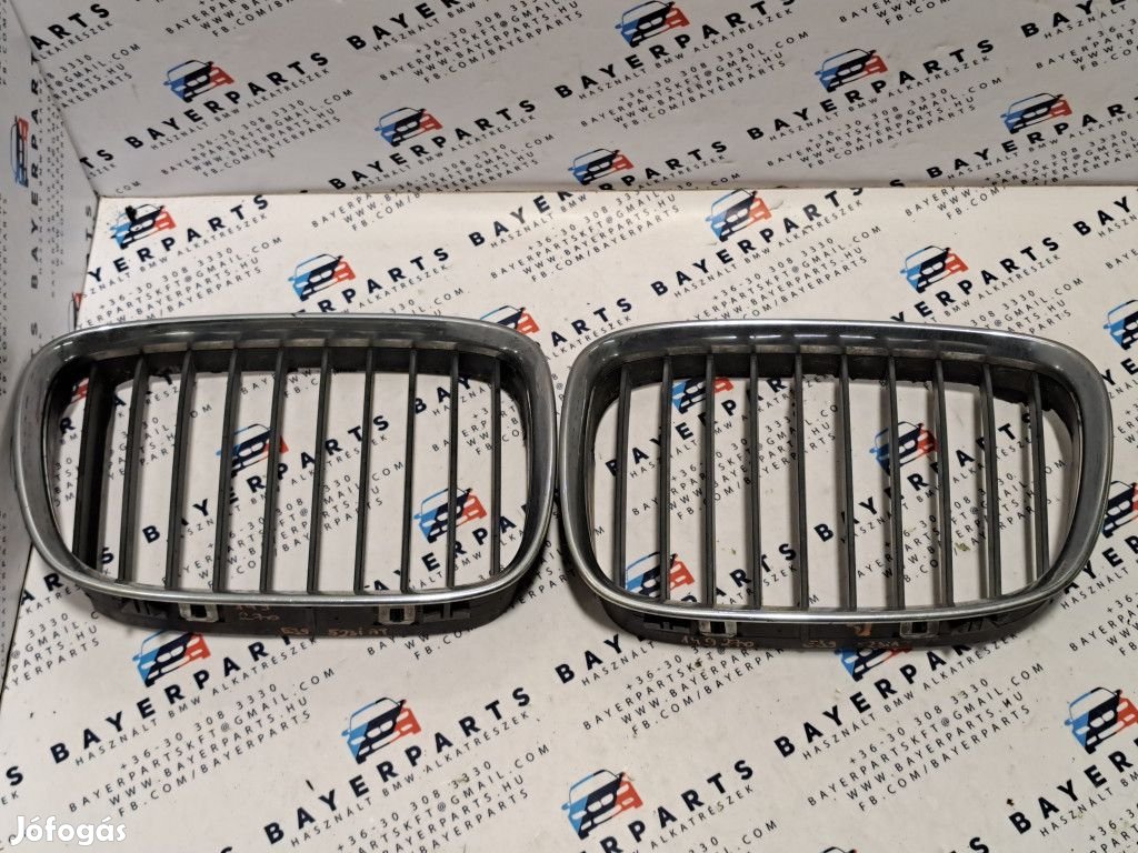BMW E39 vese hűtőrács, hiányos fülekkel