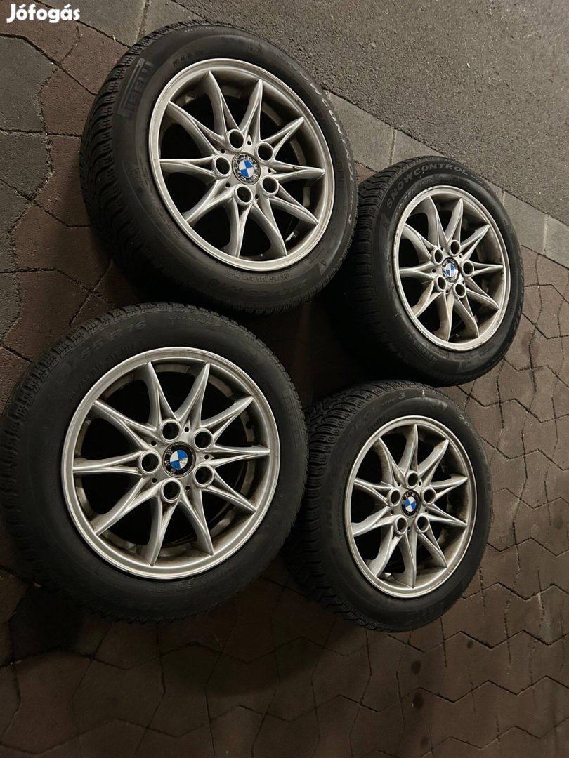 BMW E46 16 alufelni téli gumikkal