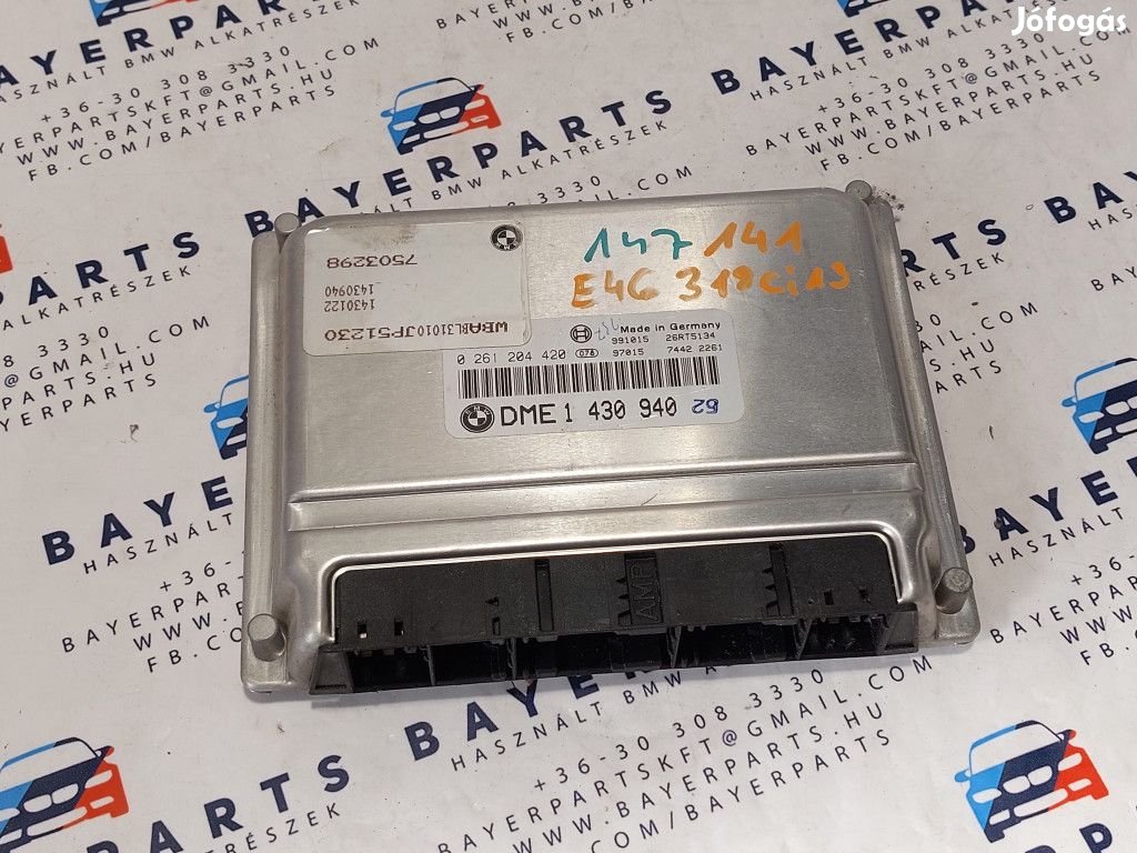 BMW E46 316i 1.9 M43 ECU computer motorvezérlő