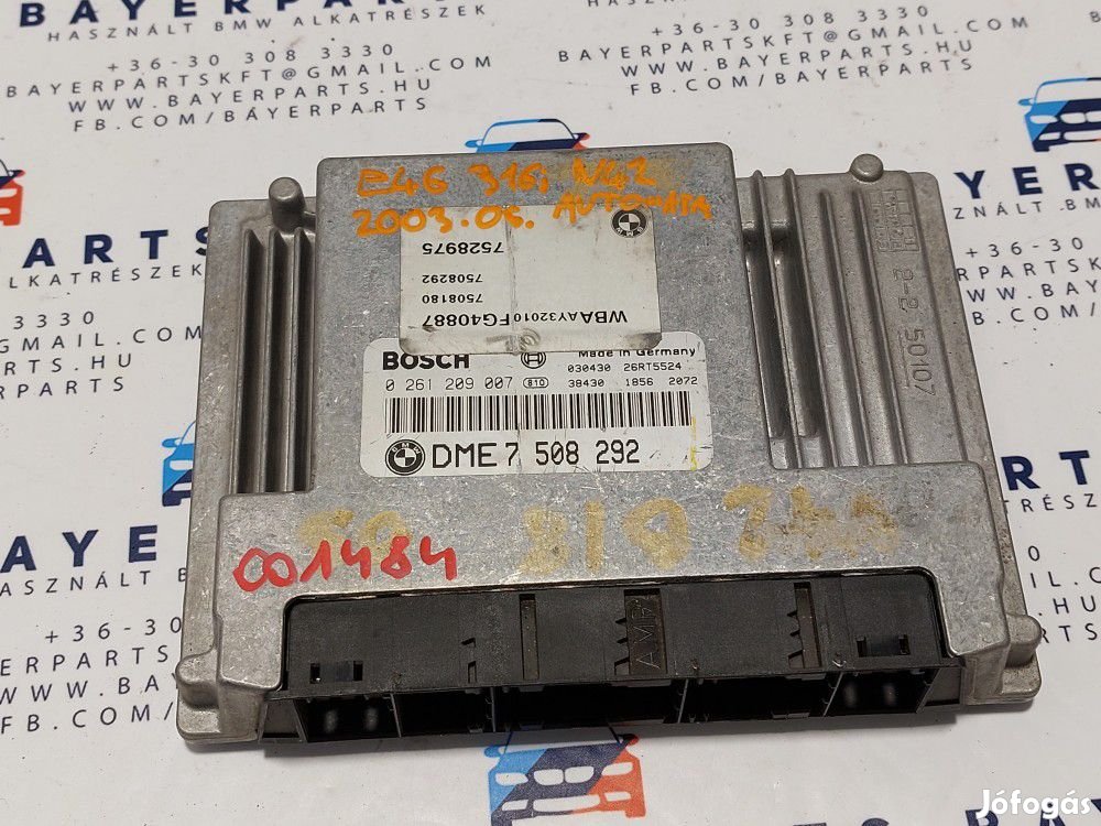 BMW E46 316i N42 N42B18 ECU computer motorvezérlő