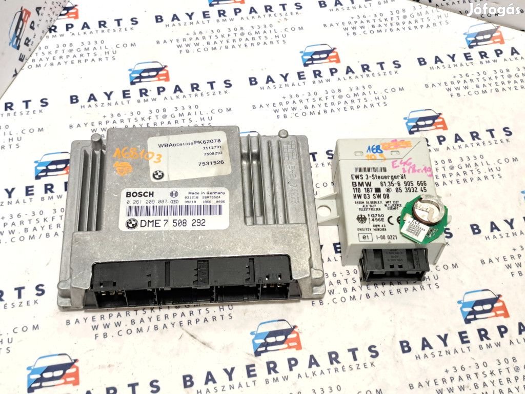 BMW E46 318 318i 318ti N42 N42B20A ECU EWS motorvezérlő elektronika s
