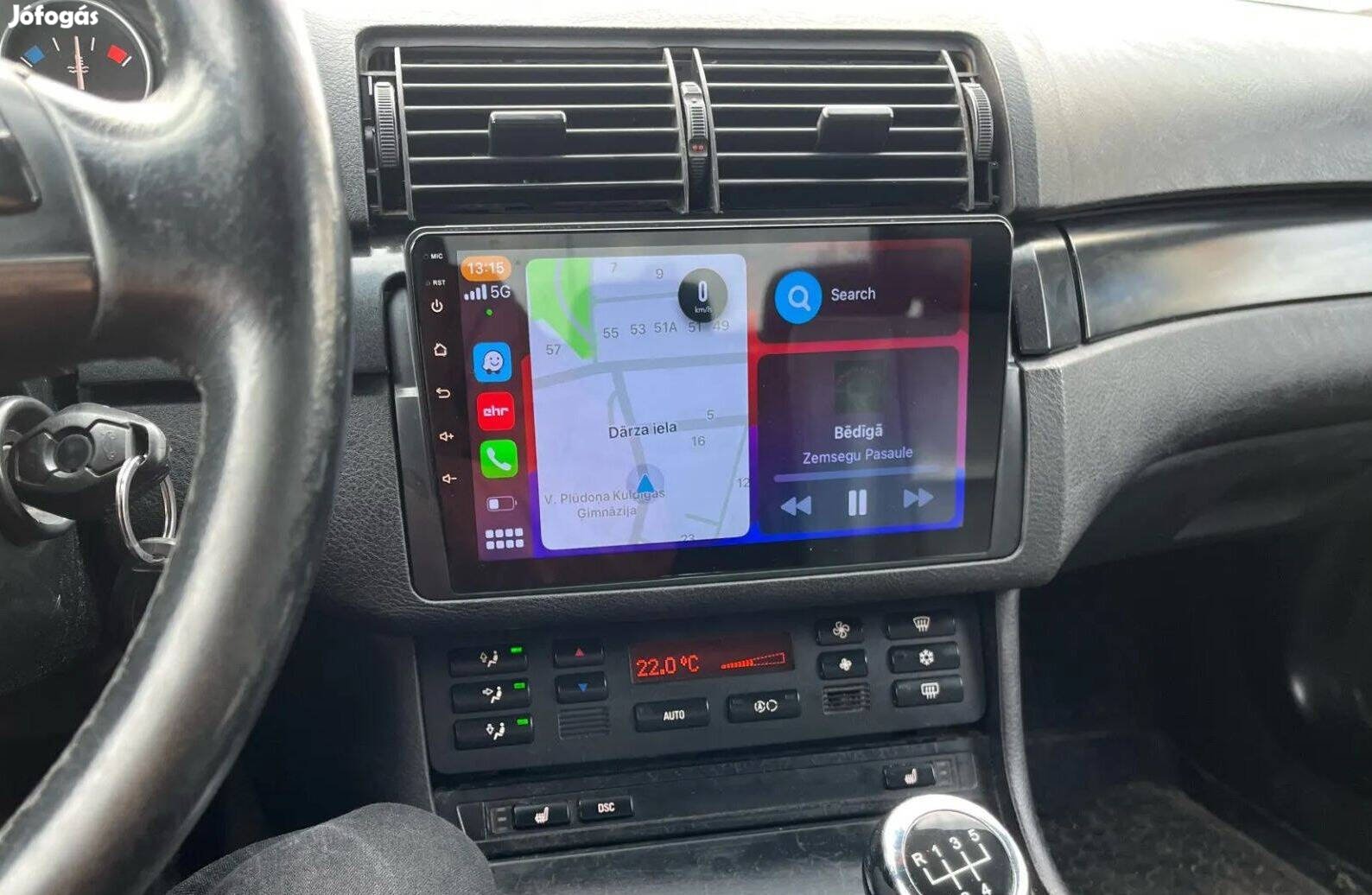 BMW E46 318 320 325 330 Android Rádió Multimédia Navigáció Fejegység