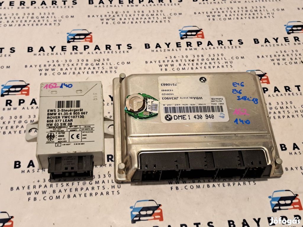 BMW E46 318i 318ci M43 M43TUB19 ECU EWS computer motorvezérlő szett -