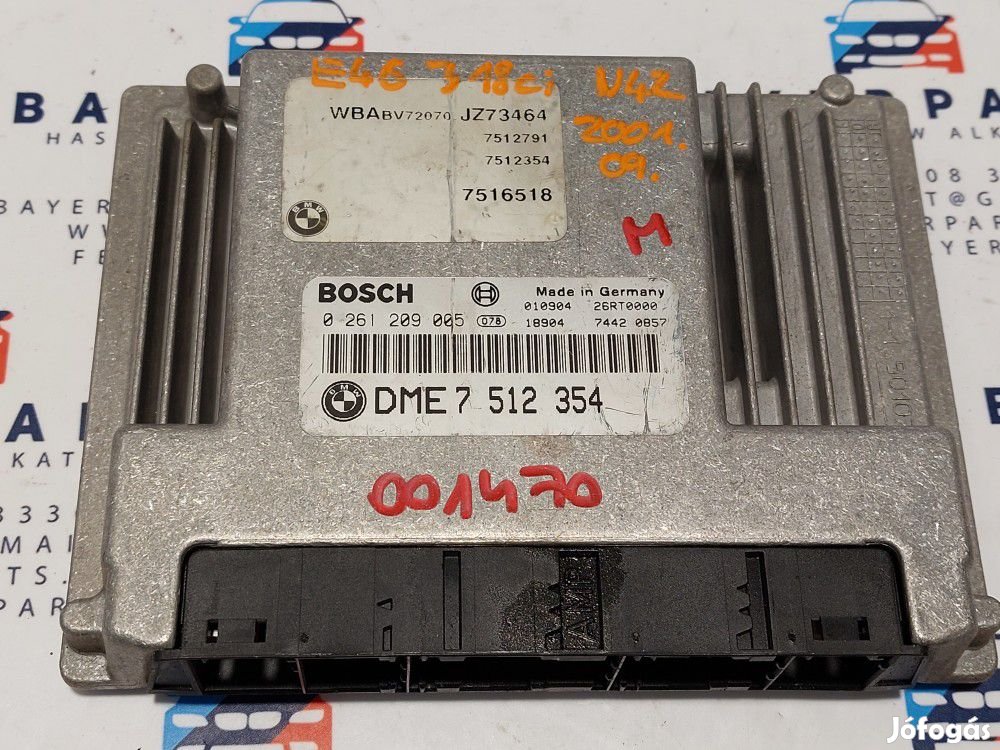 BMW E46 318i N42 N42B20 ECU computer motorvezérlő