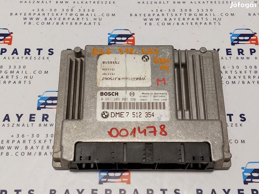 BMW E46 318i N42 N42B20 ECU computer motorvezérlő