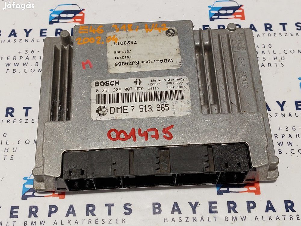 BMW E46 318i N42 N42B20 ECU computer motorvezérlő