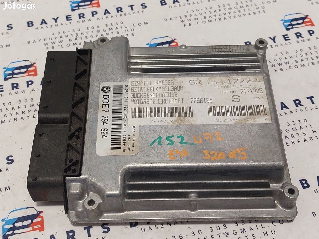 BMW E46 320d  M47 150le ECU computer motorvezérlő