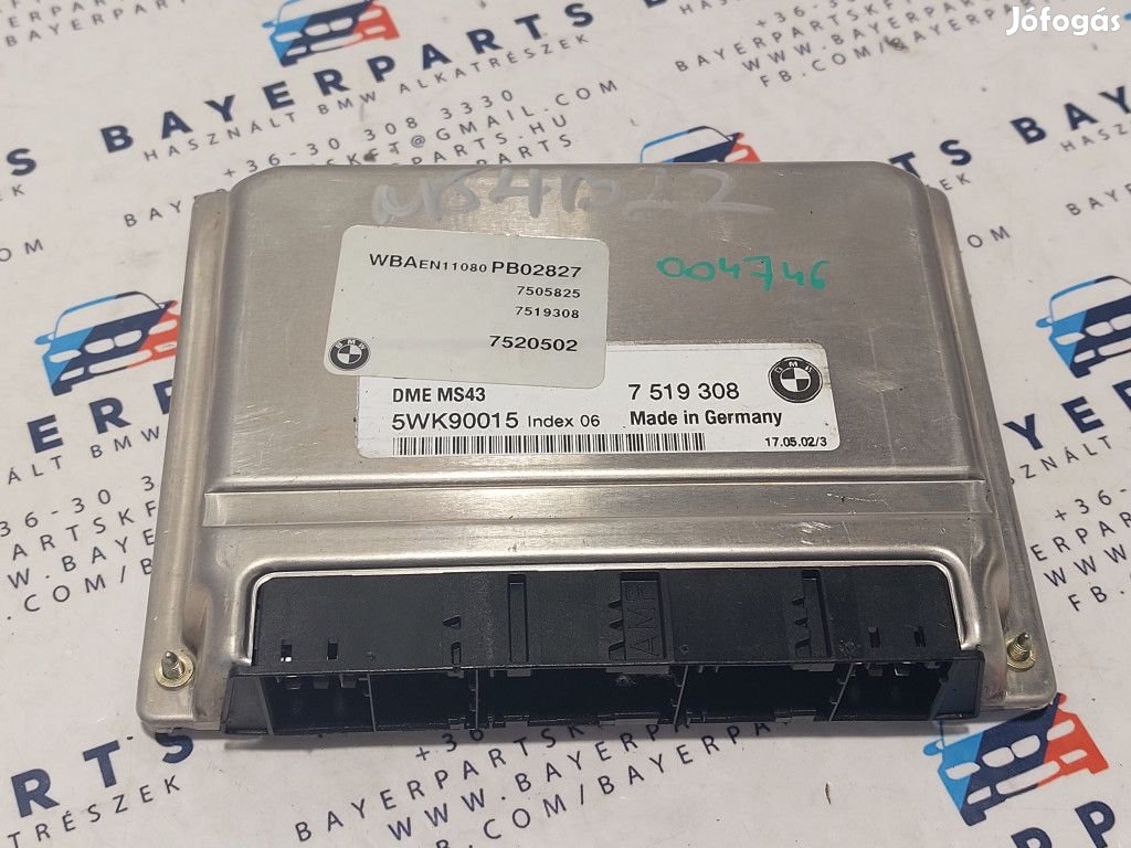 BMW E46 320i M54 M54B22 ECU computer motorvezérlő