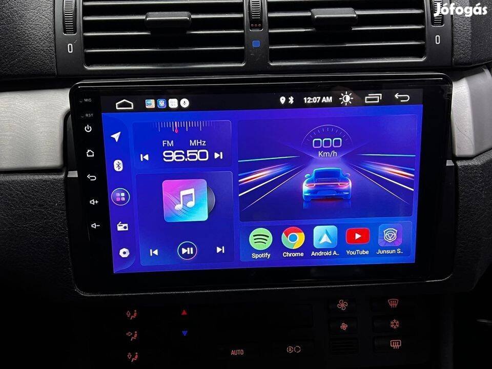 BMW E46 Android 10 navigáció 9" vadonat új WIFI USB Bluetooth Netflix