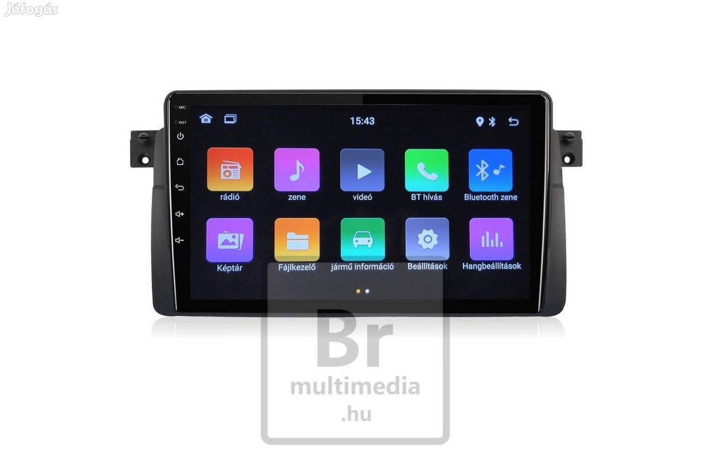 BMW E46 Android Kijelző E 46 Multimédia Navigáció Rádió Hifi Carplay