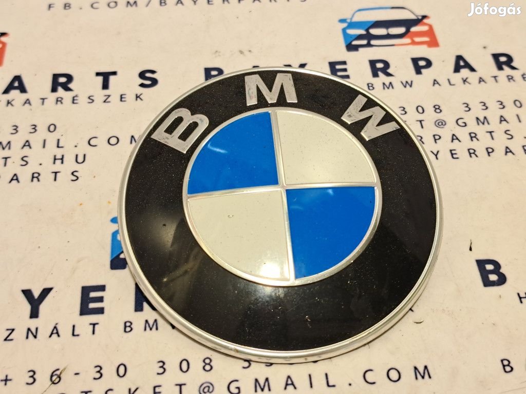 BMW E46 E30 E36 E39 E38 E90 X5 stb bontott első embléma 82mm