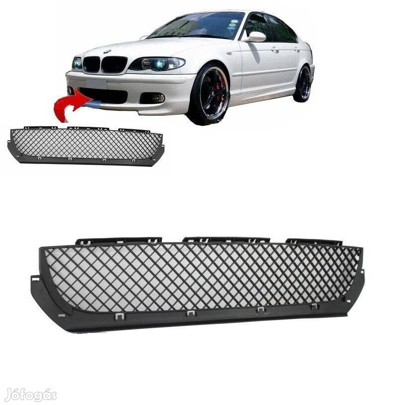 BMW E46 Lökhárító Közép Rács M-Technik