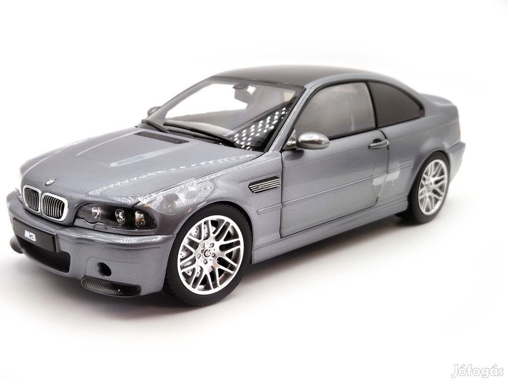 BMW E46 M3 CSL (2003) - szürke -  Norev - 1:18