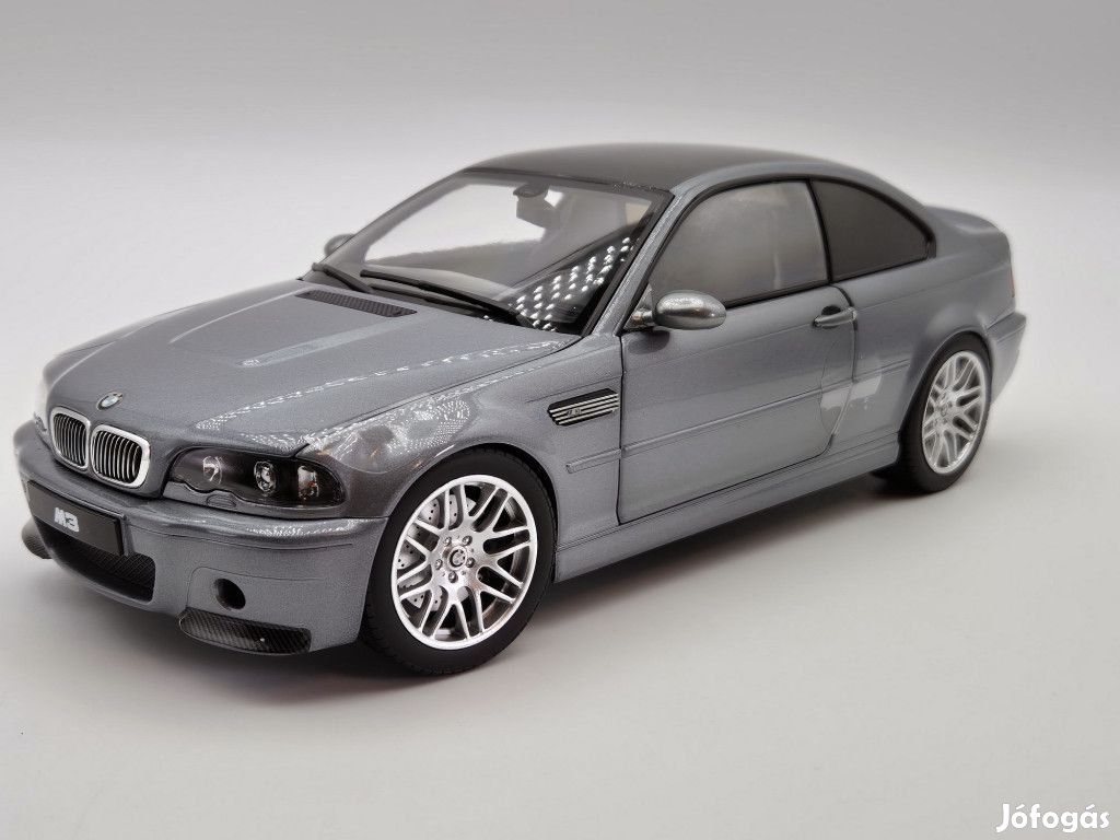 BMW E46 M3 CSL (2003) - szürke -  Norev - 1:18