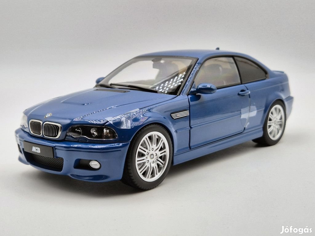 BMW E46 M3 coupe (2000) - kék -  Norev - 1:18