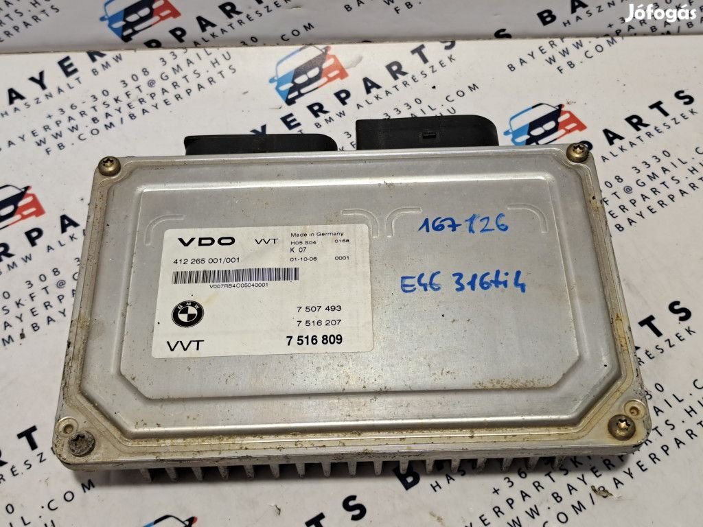 BMW E46 VVT valvetronic vezérlő