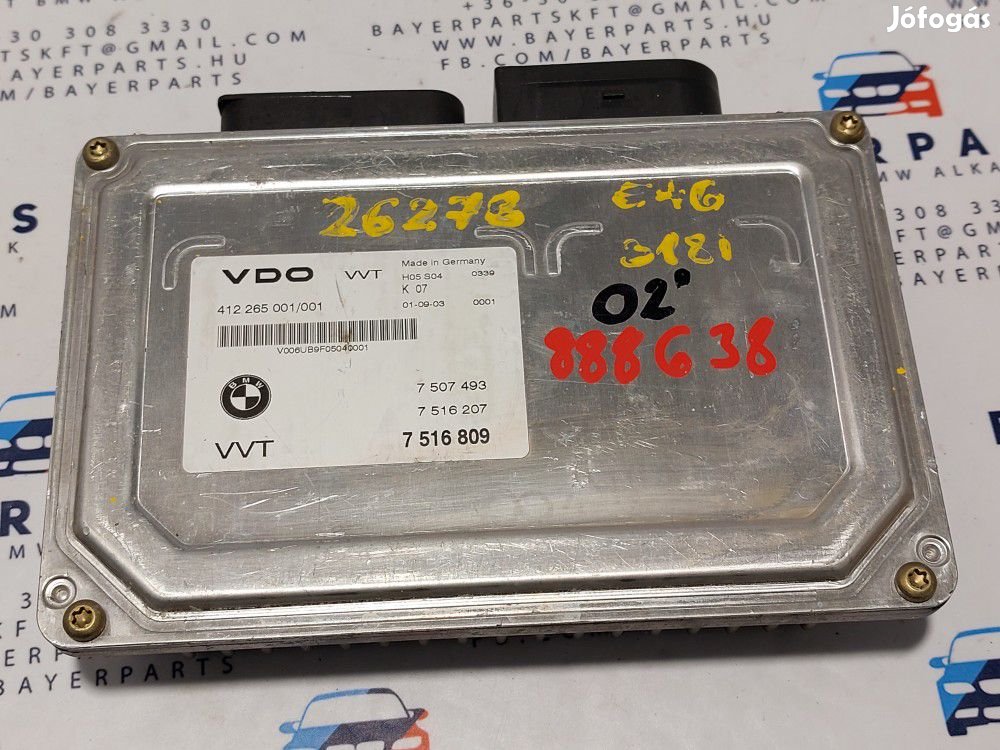 BMW E46 VVT valvetronic vezérlő elektronika