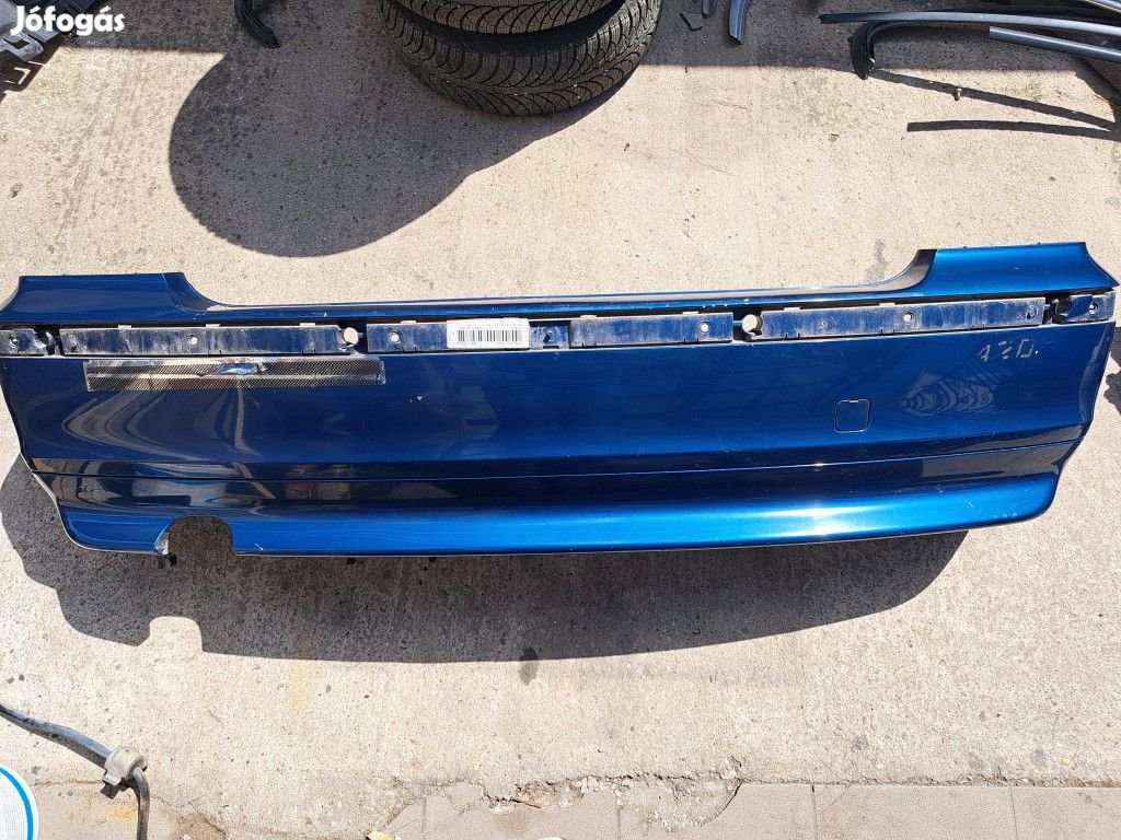 BMW E46 compact kék topasblau  hátsó lökhárító lökös - merevítővel