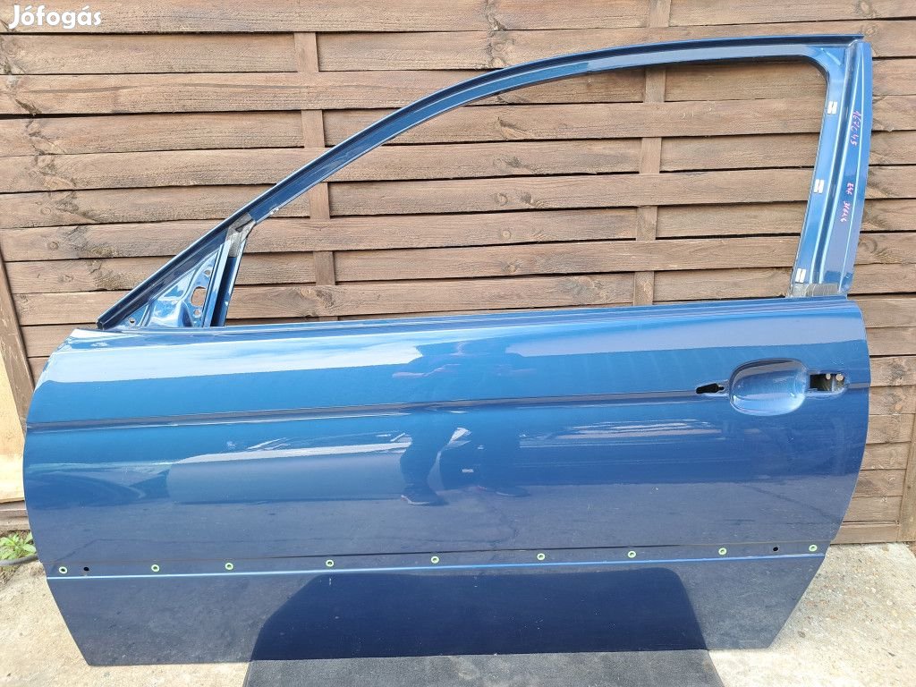 BMW E46 compact kék topasblau bal ajtó üresen