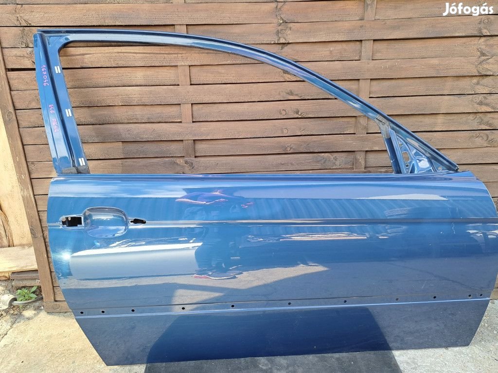 BMW E46 compact kék topasblau jobb ajtó üresen