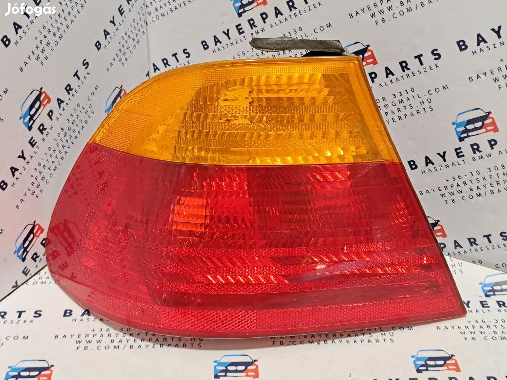 BMW E46 coupe bal hátsó gyári sárga indexes lámpa
