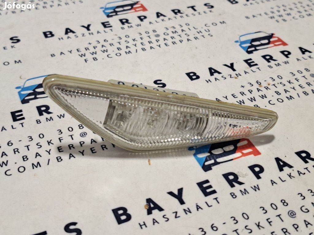 BMW E46 coupe cabrio facelift fehér bal első  sárvédő index oldalinde