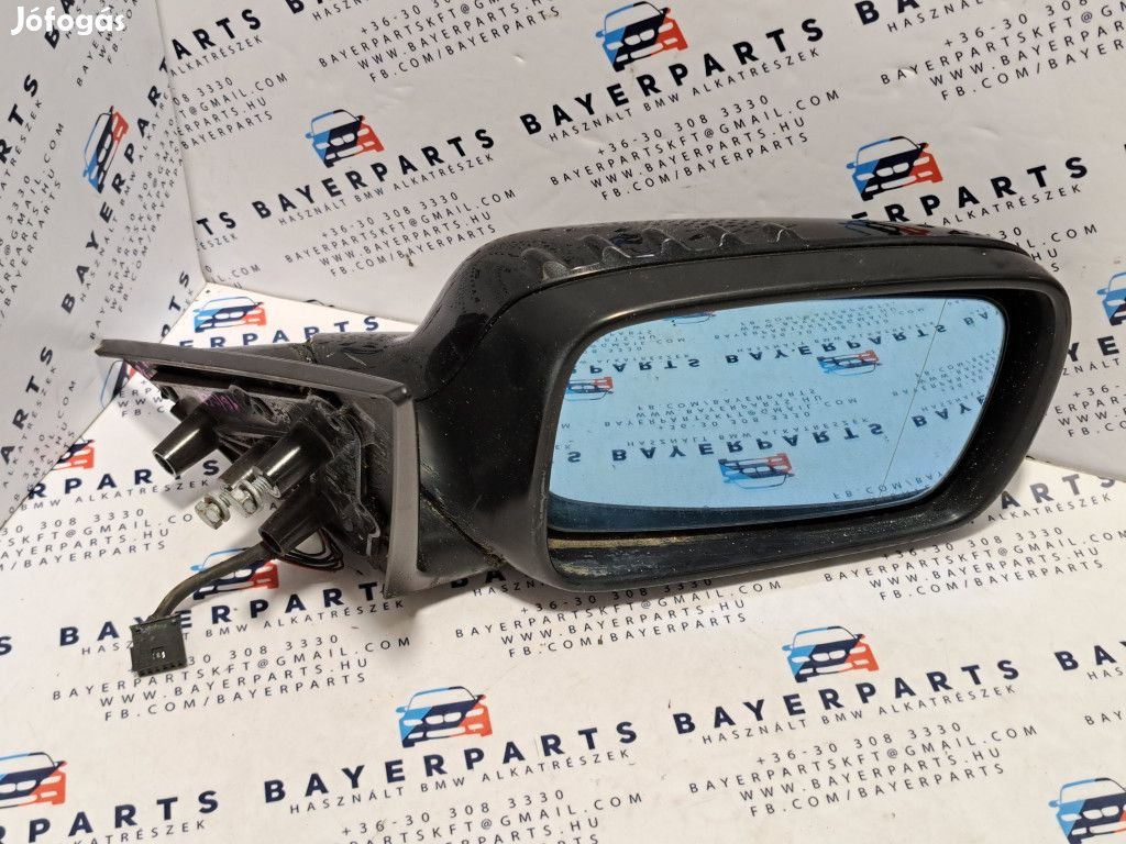 BMW E46 coupe cabrio fekete black sapphire jobb visszapillantó tükör