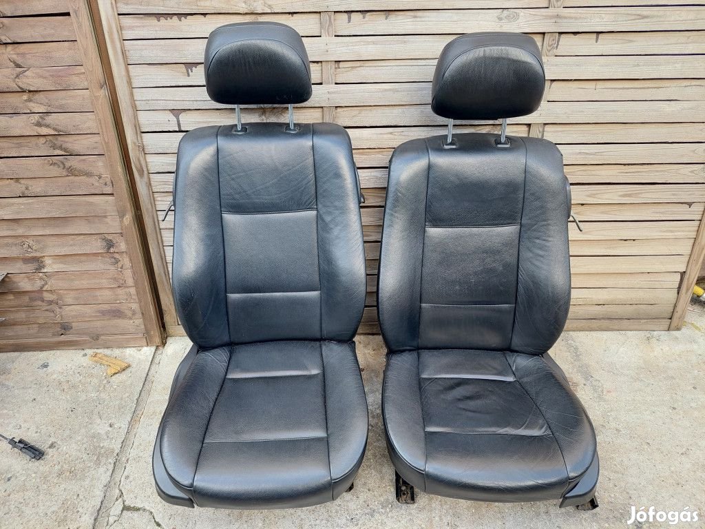 BMW E46 coupe fekete motoros memóriás bőr ülés bőrbelső ülés ülésszet