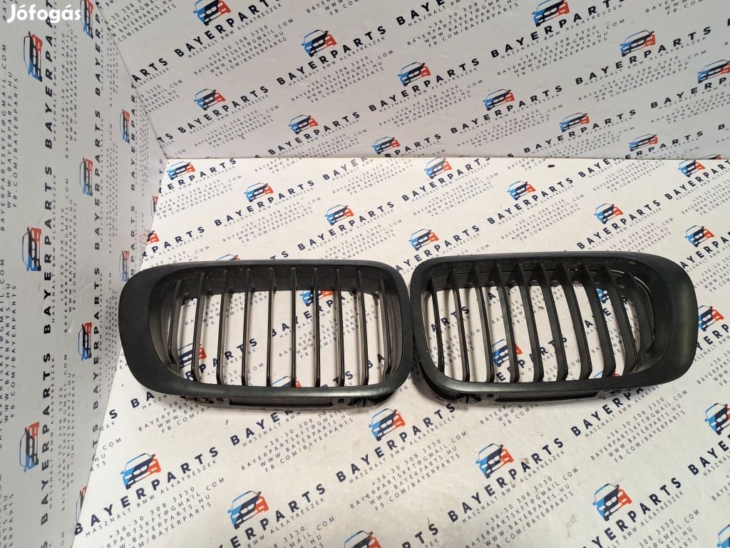 BMW E46 coupe vese hűtőrács, hiányos fülekkel