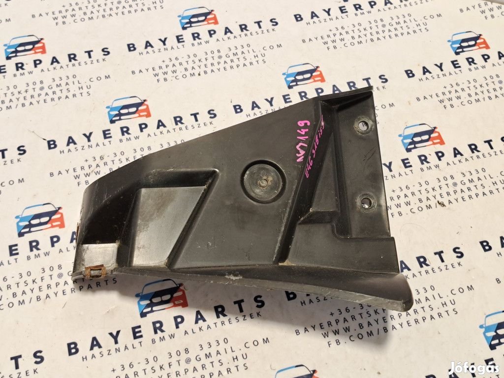 BMW E46 facelift sedan jobb hátsó alsó lökhárító tartó konzol