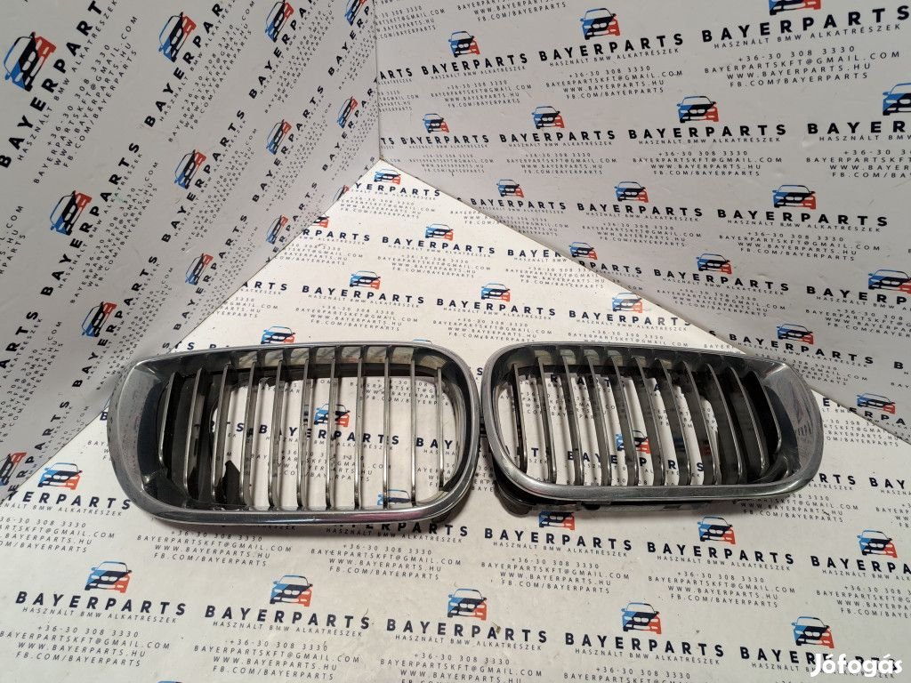 BMW E46 facelift sedan touring króm vese hűtőrács grill - fülhiányos