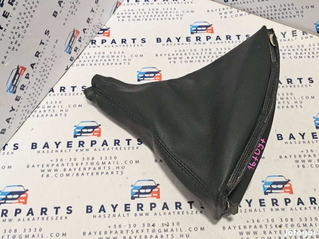 BMW E46 fekete bőr kézifék szoknya zsák bőr markolat
