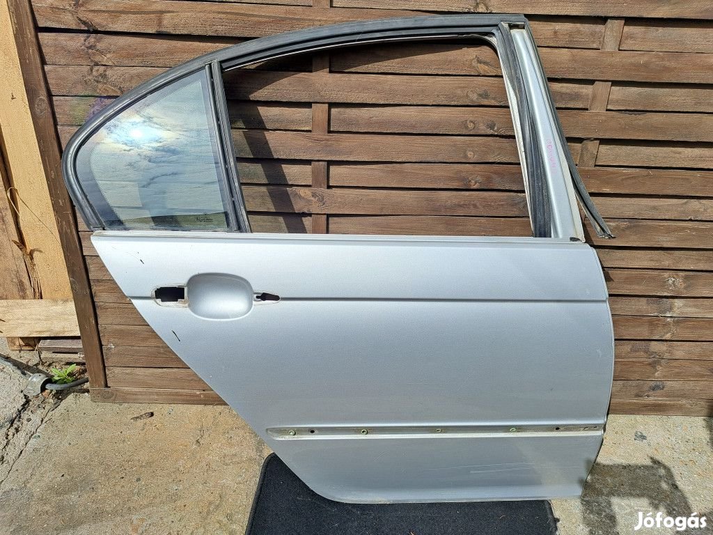 BMW E46 sedan ezüst titansilber titansilver jobb hátsó ajtó