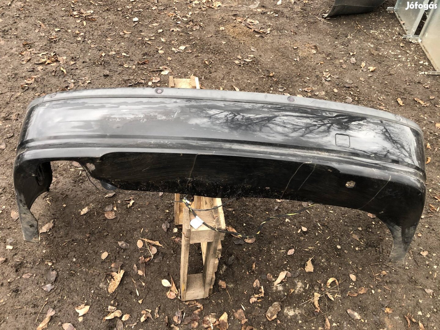 BMW E46 sedan hátsó lökhárító fekete 