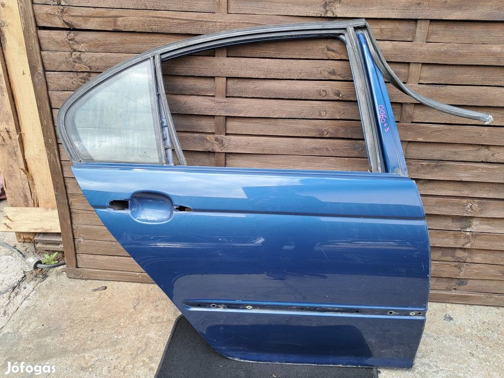 BMW E46 sedan kék jobb hátsó ajtó