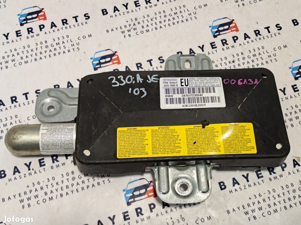 BMW E46 sedan touring jobb első ajtó oldallégzsák oldal légzsák