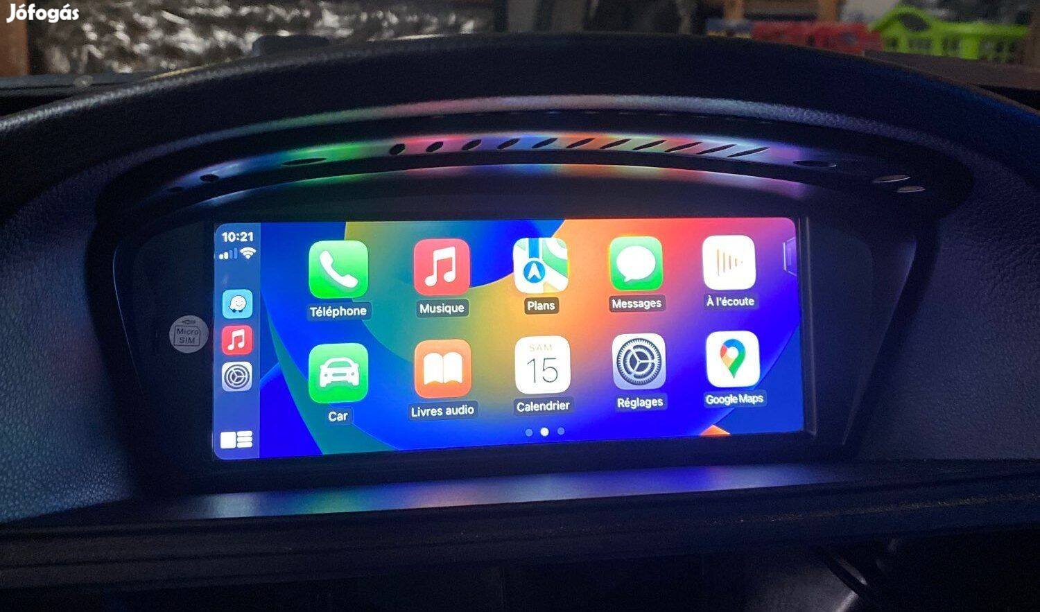 BMW E60 E61 E90 E91 Android Multimédia Apple Carplay Bluetooth WiFi GP