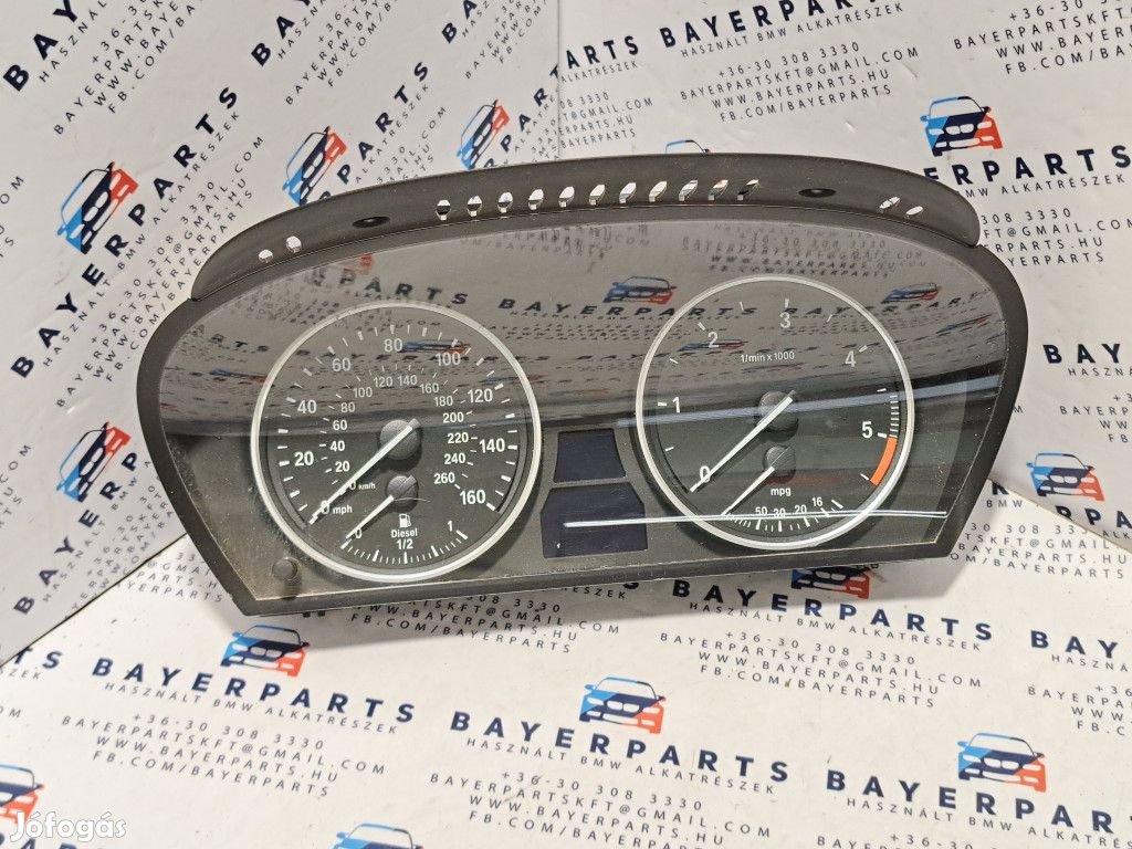 BMW E60 E61 diesel óra óracsoport műszeregység - angol