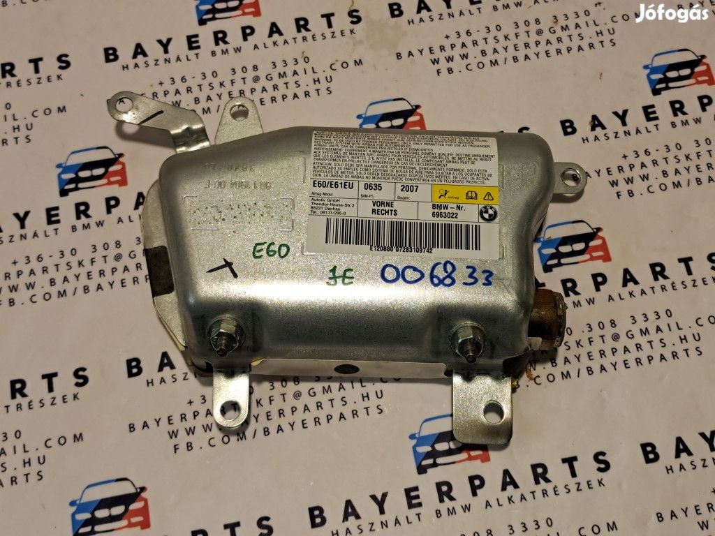 BMW E60 E61 jobb első ajtó oldallégzsák oldal légzsák