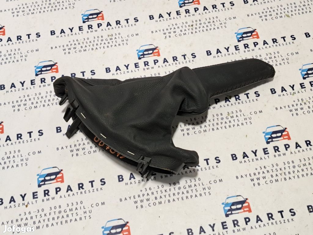 BMW E60 fekete bőr kézifék szoknya markolattal