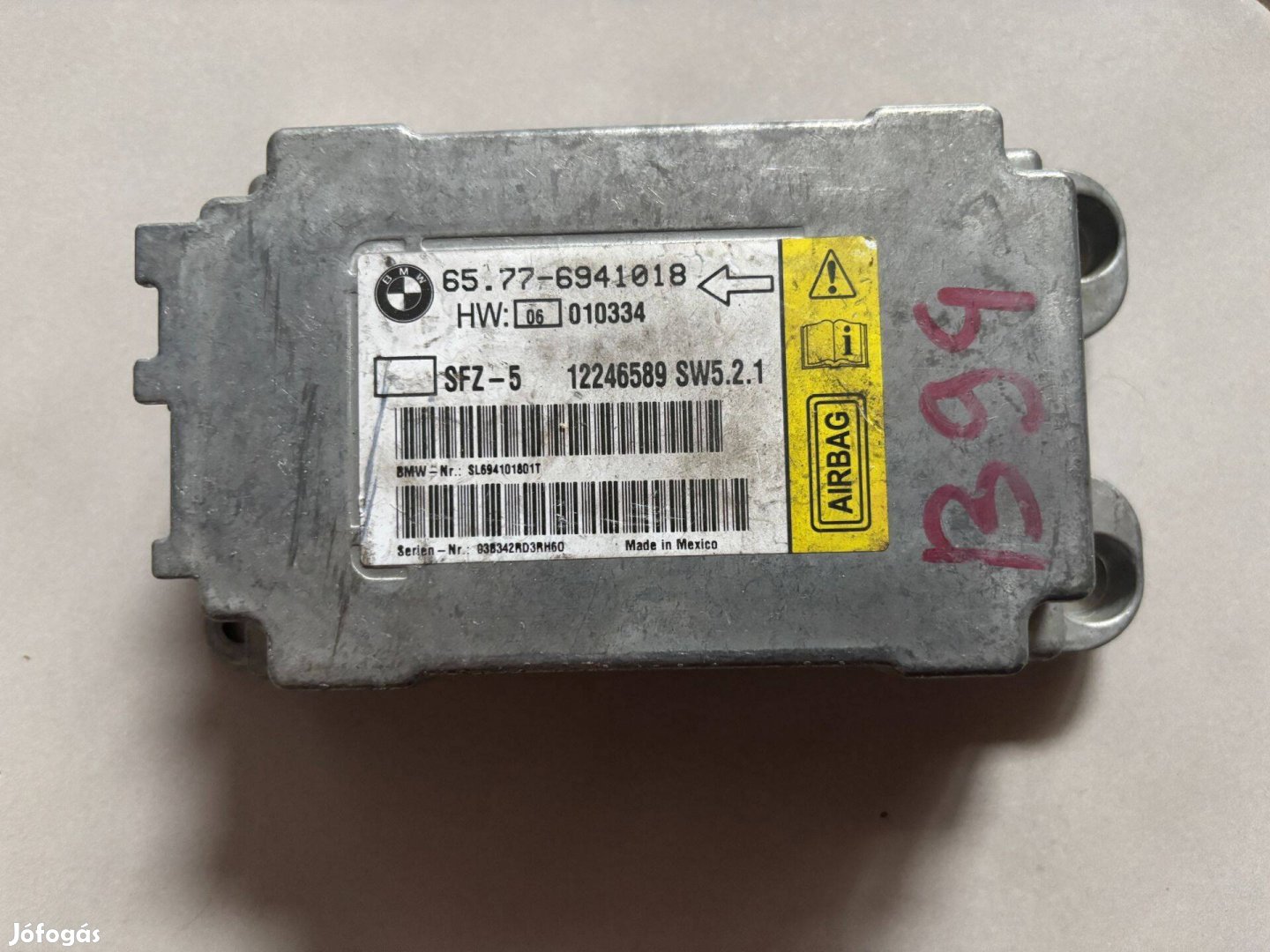 BMW E60 légzsák indító elektronika, 6941018