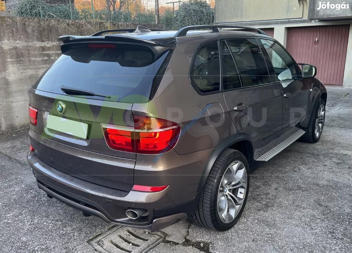 BMW E70 X5 spoiler, hátsó szárny fényezett fekete