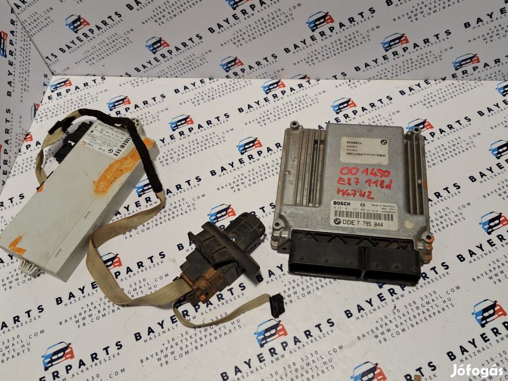 BMW E87 118d M47 ECU CAS  motorvezérlő elektronika computer szett (00