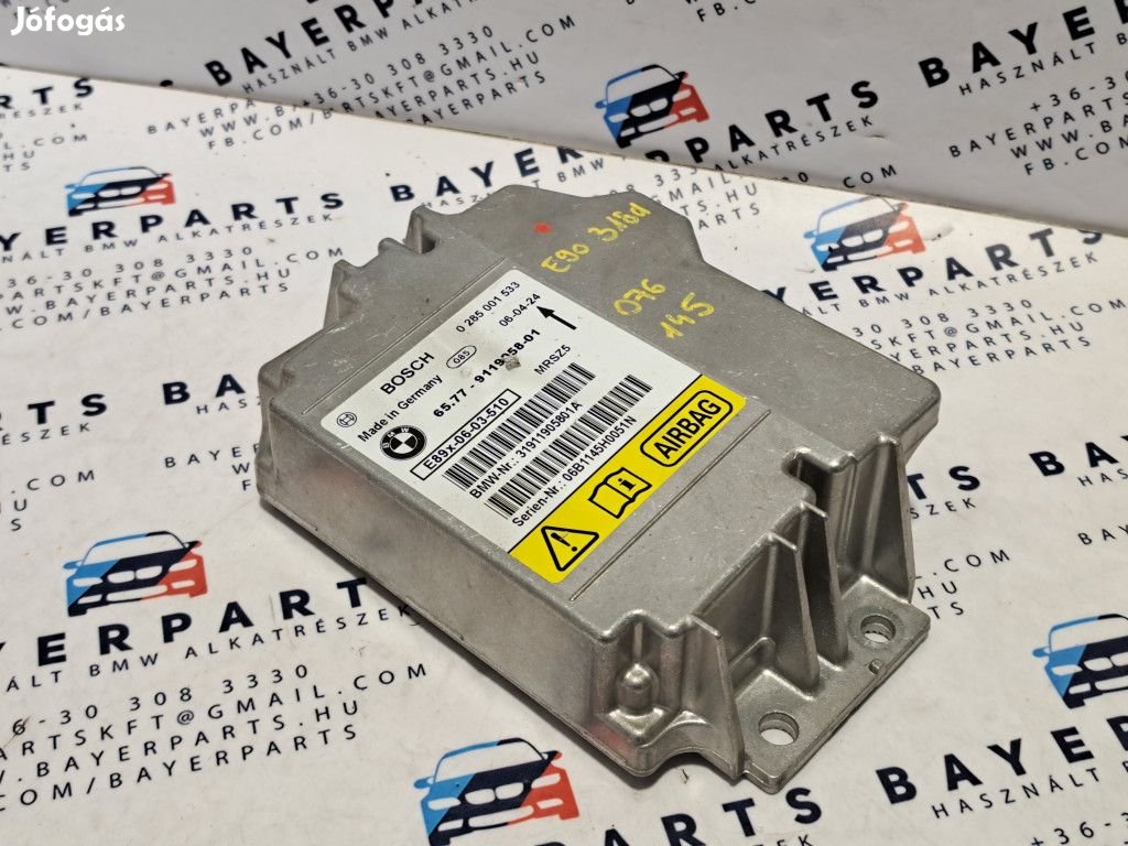 BMW E87 E90 E91 E92 légzsák vezérlő indító elektronika