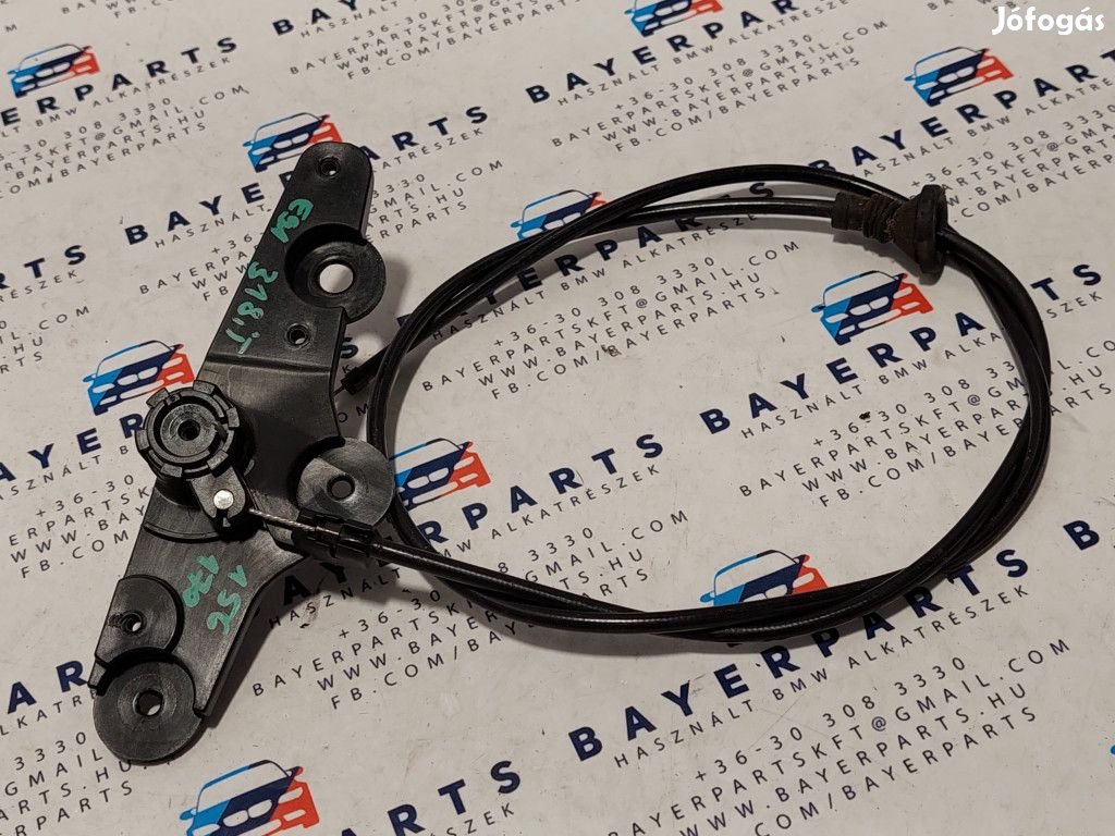 BMW E87  E90 E91 motorháztető nyitó kar beltér bowden ház fogantyú és