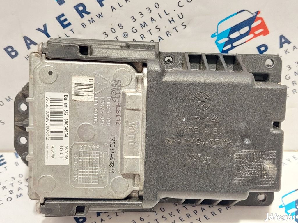BMW E87 control unit xenon lámpa modul vezérlő tartó konzol  ballast