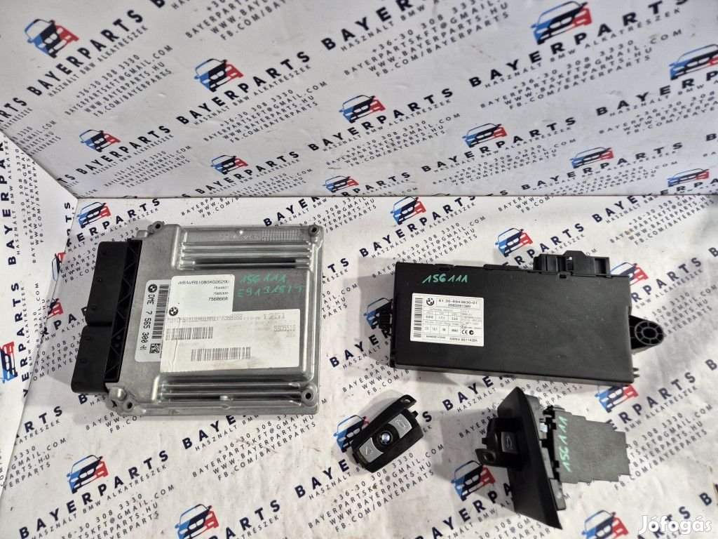 BMW E90 318i N46 ECU CAS  motorvezérlő elektronika computer szett