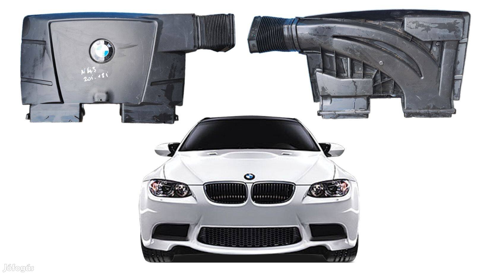 BMW E90 E91 20i 18i motorburkolat, légbevezető, cikkszám 756091802