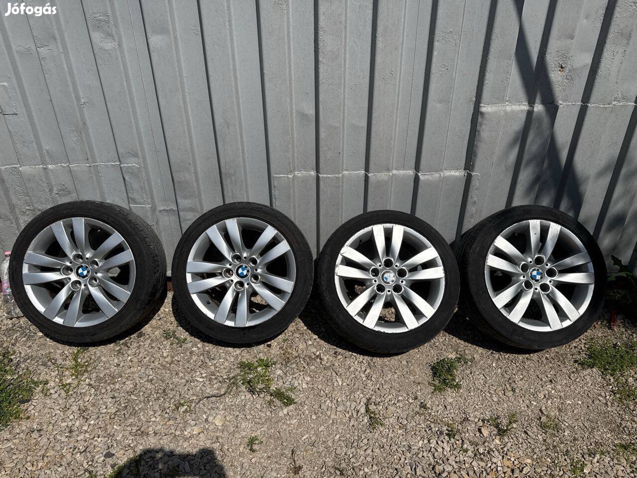 BMW E90 E91 E92 E93 5x120 R17 gyári BMW style 161 kétszéles alufelni