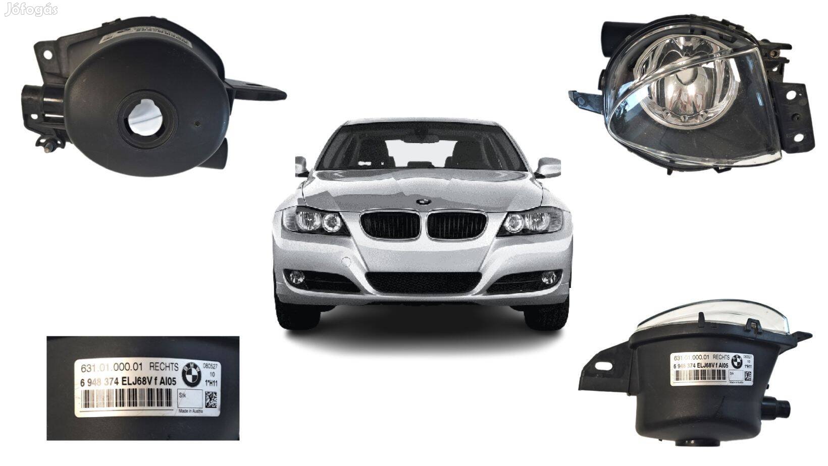 BMW E90 E91 E92 E93 jobb oldali ködlámpa, cikkszám 6948374